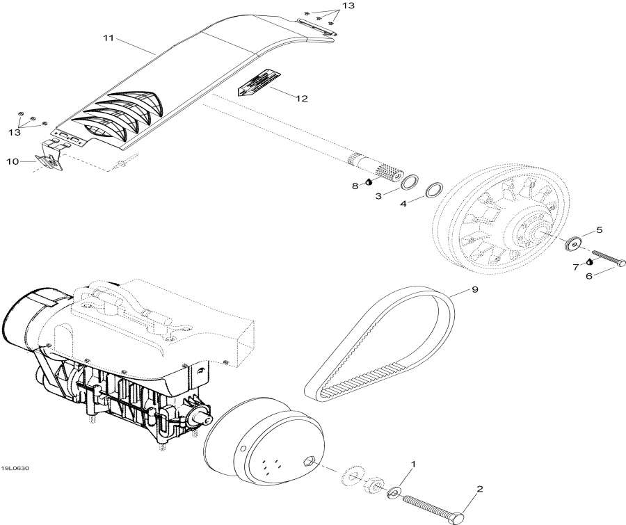 Snowmobile   - Pulley System