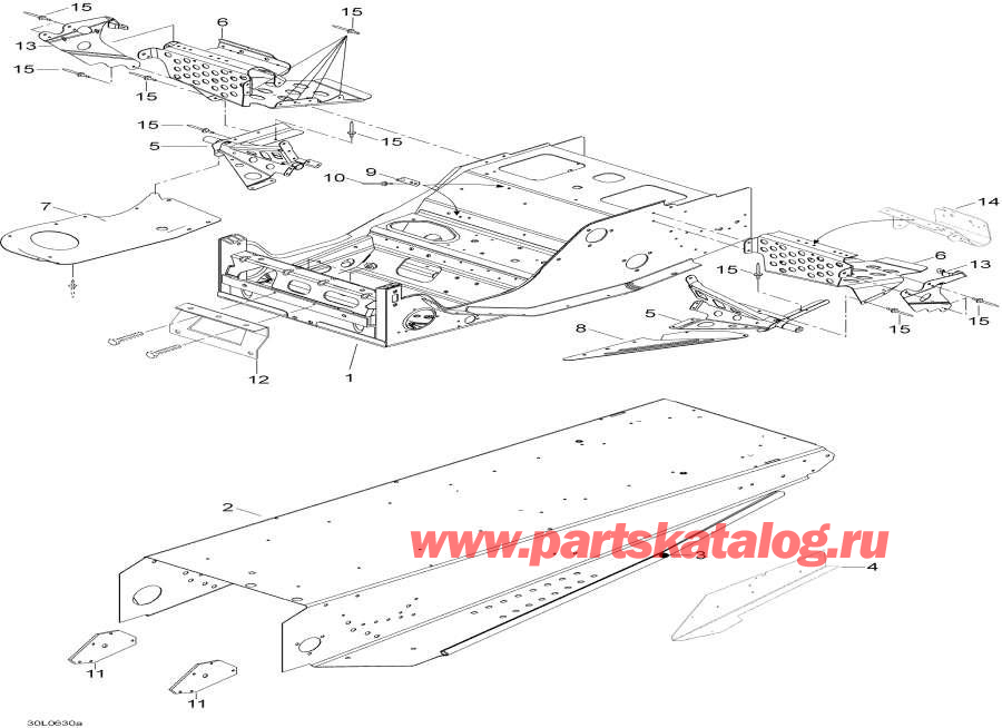 Snowmobile Lynx  - Frame / 