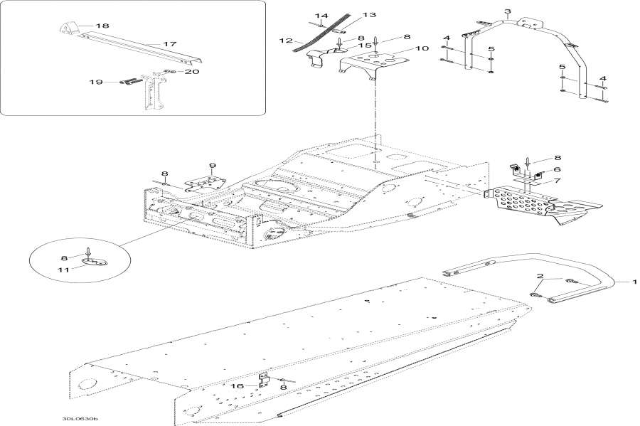 Snow mobile lynx  - ���� / Frame