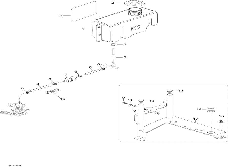 Snow mobile Lynx  - Oil System