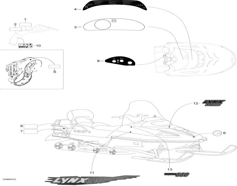 Snow mobile �����  - Decals / ��������