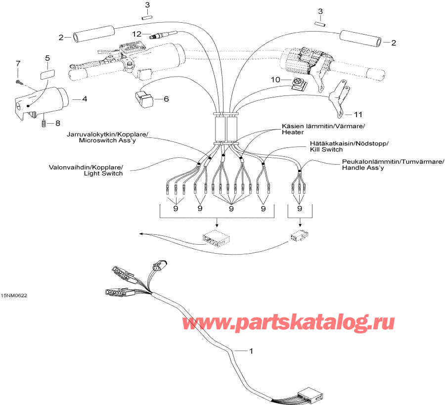 Snowmobiles lynx  - Steering Harness -    