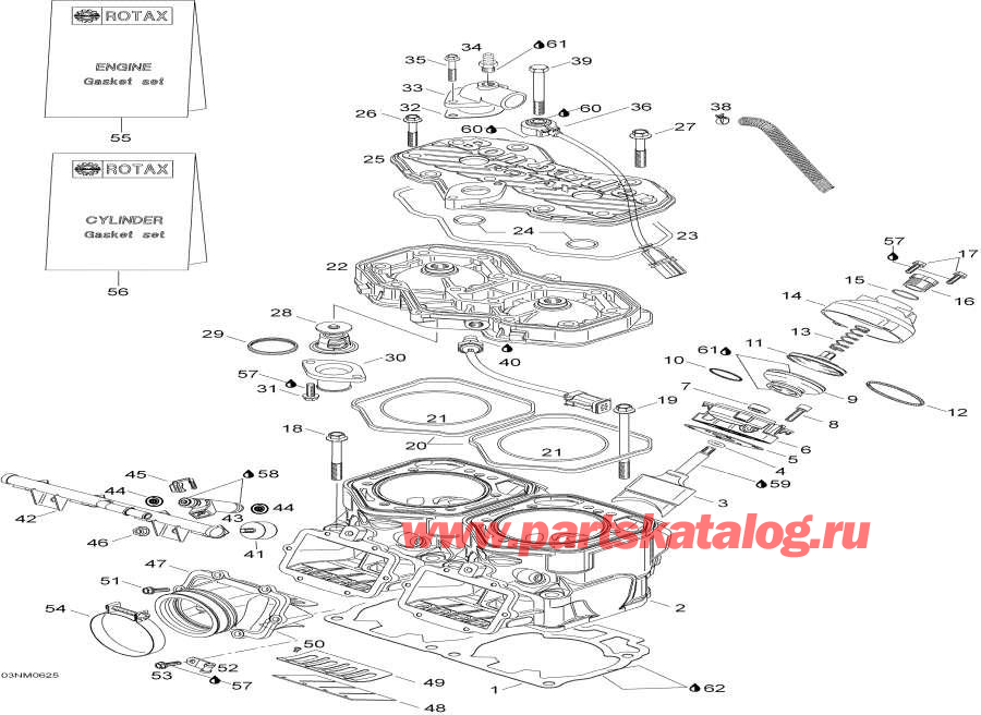 Snowmobiles Lynx  -      - Cylinder And Cylinder Head