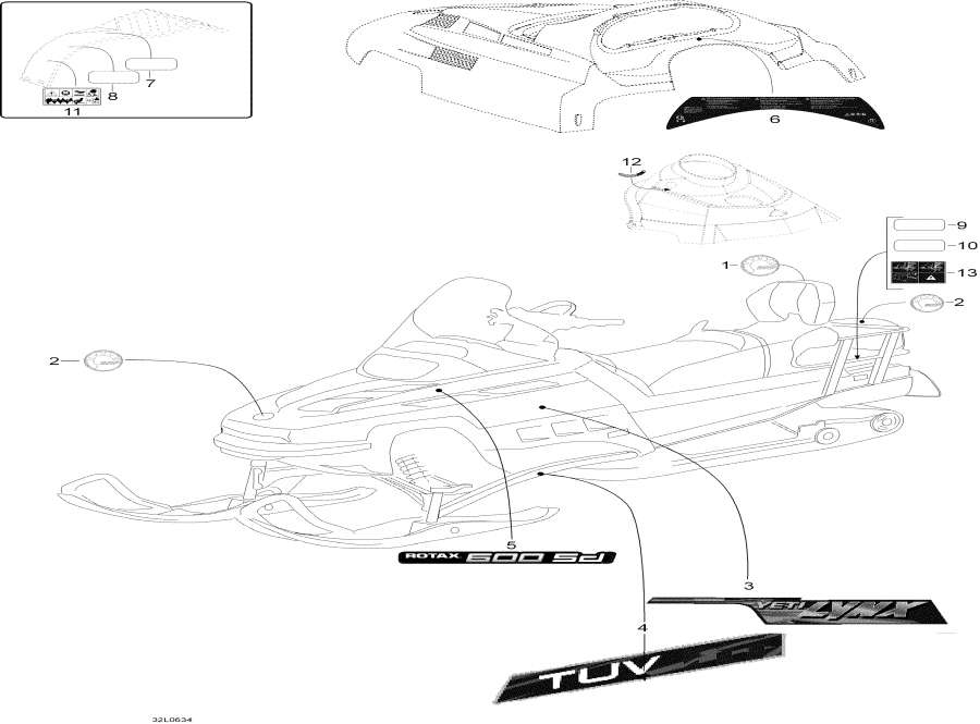 Snow mobile �����  - ��������,Decals