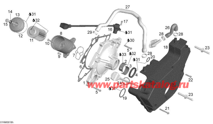 Snowmobile lynx  - Oil System / Oil System