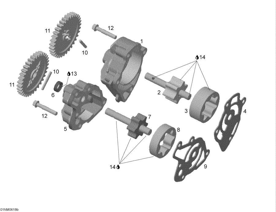 Snowmobile   - Oilpump - Oil