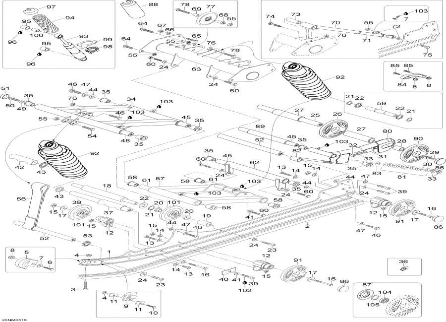 �������� Lynx  - ������ �������� / Rear Suspension