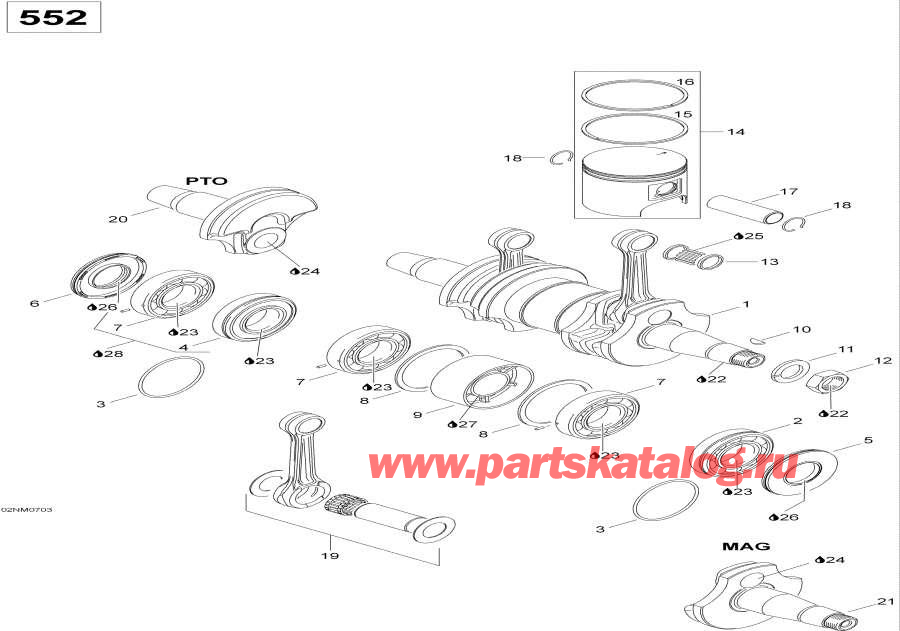 ��������� �����  - Crankshaft And Pistons