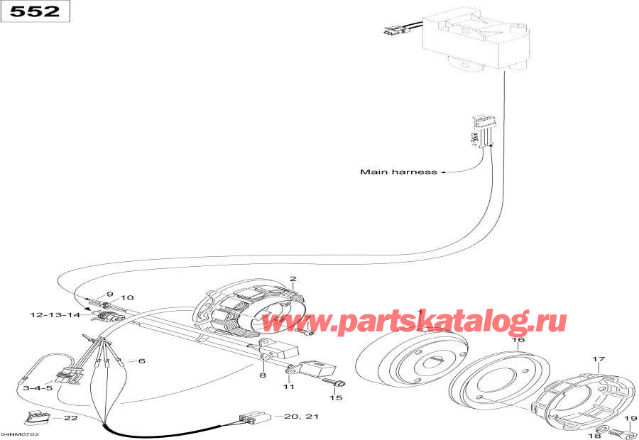 Snowmobile Lynx  - Magneto