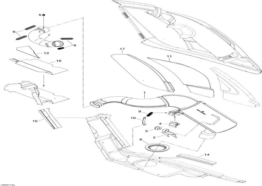 Snowmobile Lynx  - Exhaust System 300f -   300f