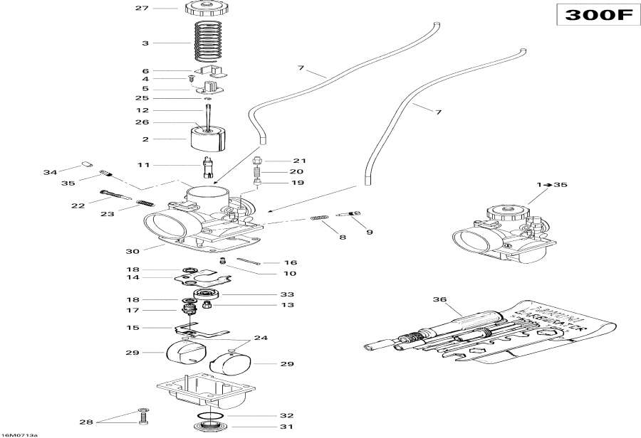 Snowmobiles   - Carburetor 300f /  300f