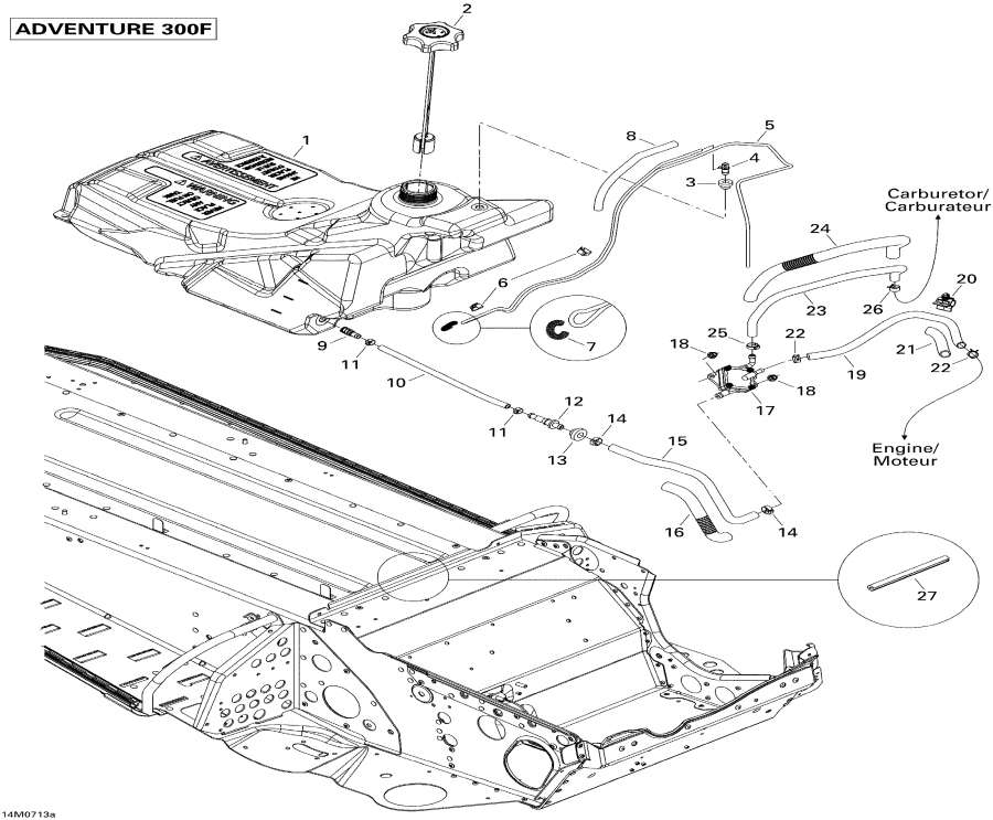 Snowmobiles Lynx  -   300f / Fuel System 300f