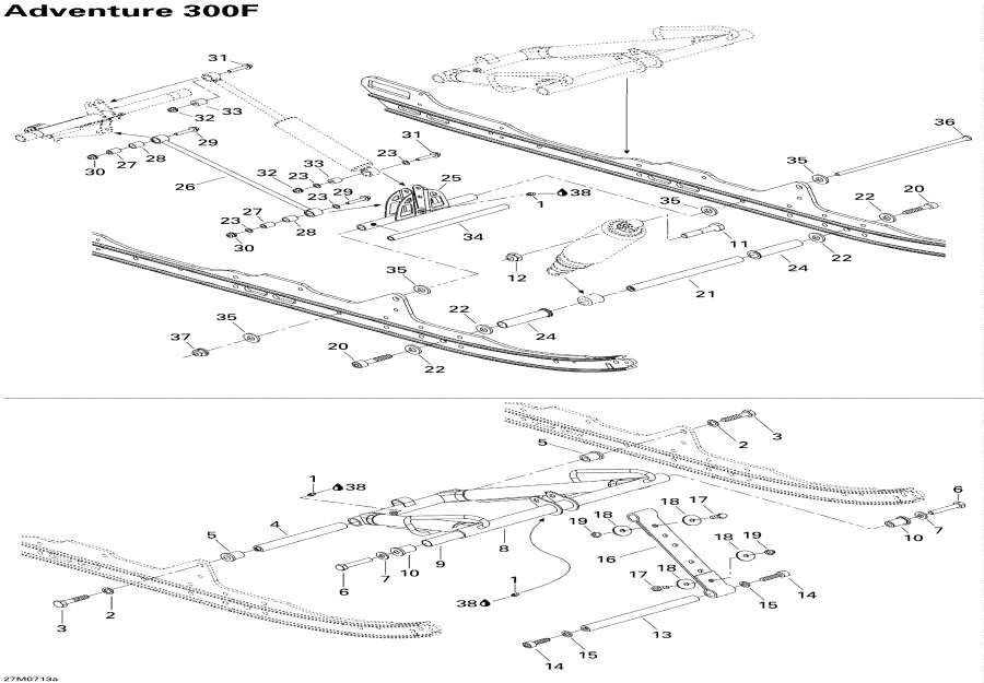 Snowmobile   - Front Arm 300f - Front  300f