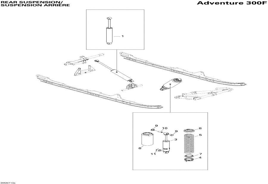  Lynx  - Rear Suspension Shocks 300f /   Shocks 300f