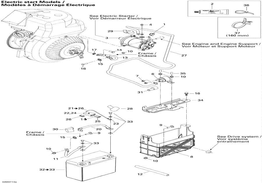  lynx  - Battery   300f - Battery And Starter 300f