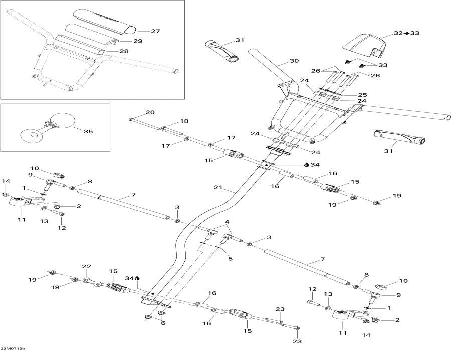  lynx  - Steering System 550f -   System 550f