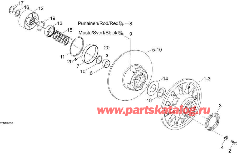 Snowmobiles lynx  -   - Driven Pulley