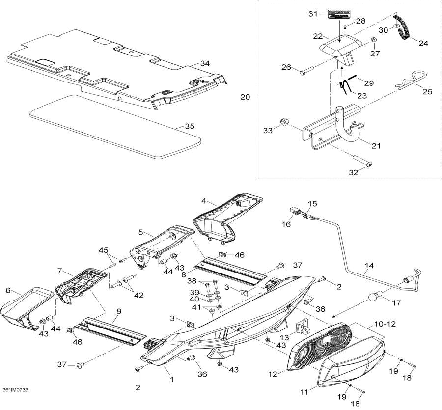 Snowmobile lynx  - Luggage Rack,Luggage Rack
