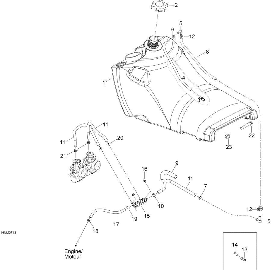 Snow mobile Lynx  - Fuel System /  