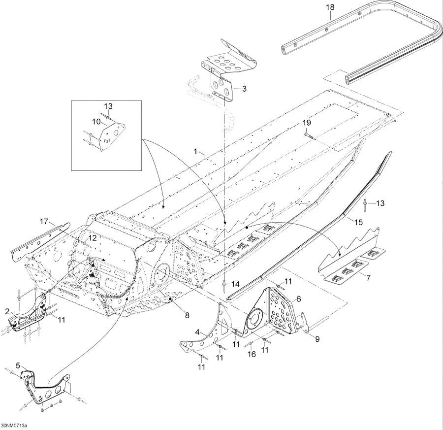 Snowmobile Lynx  - Frame / 