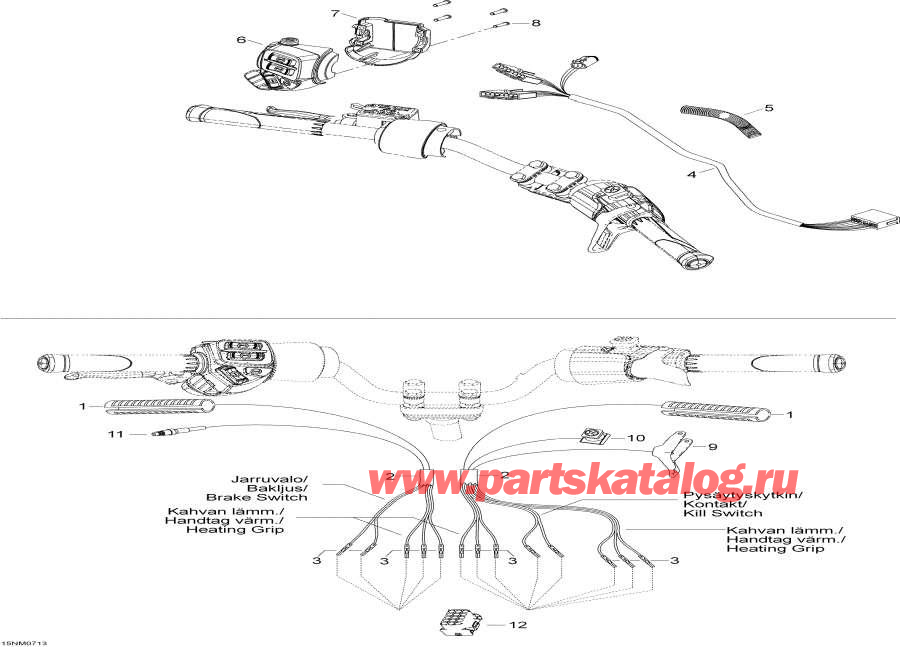 Snowmobile Lynx  - Steering Harness /    