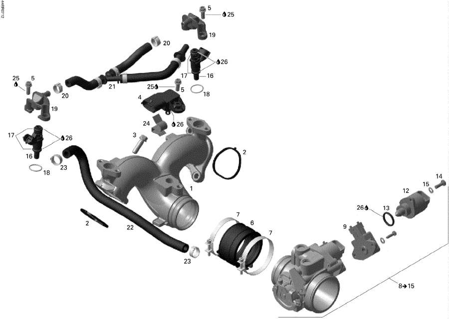  lynx  - Intake Manifold And Throttle Body