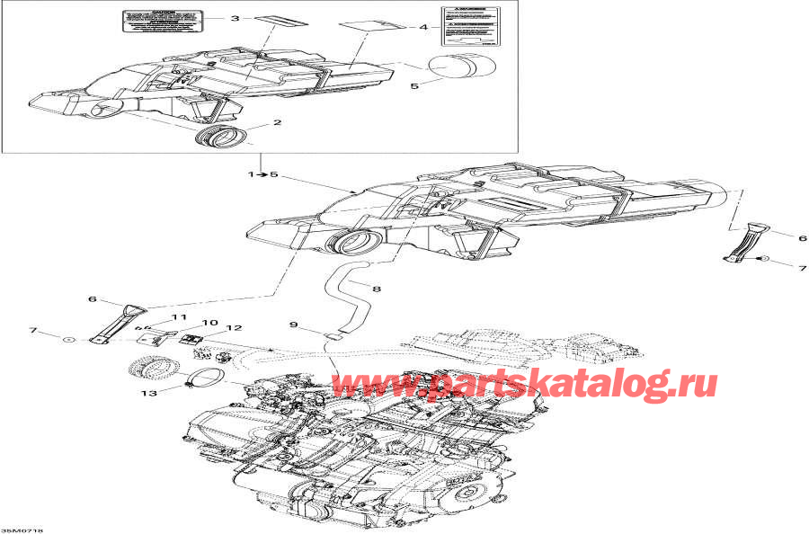 Snowmobile   - Air   System - Air Intake System