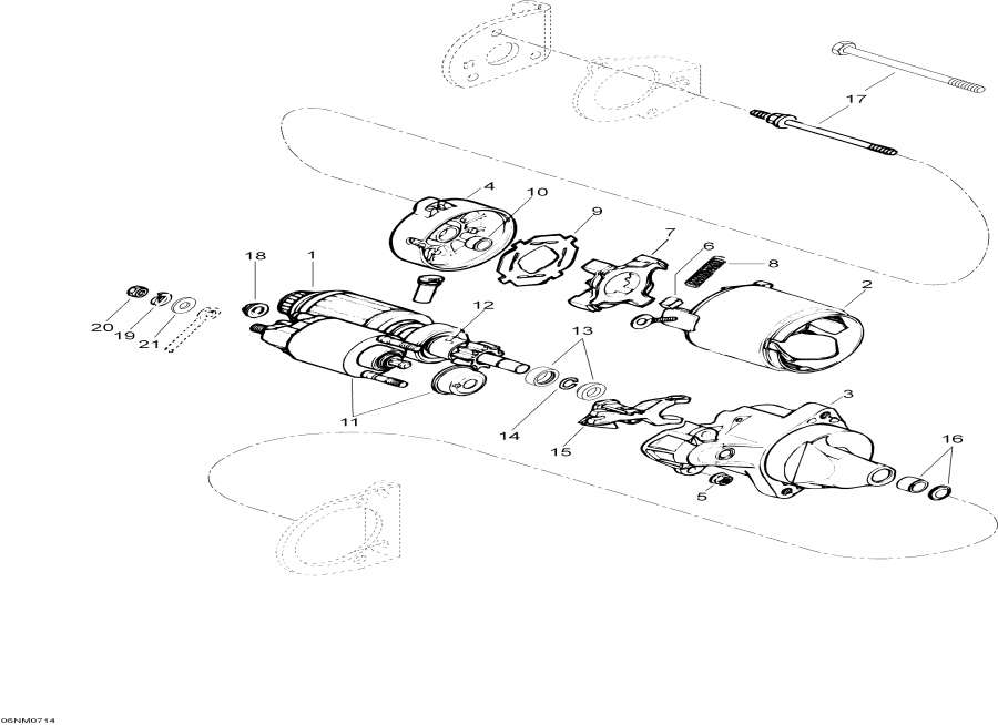Snow mobile lynx  - Rewind Starter