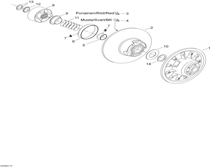  lynx  - Driven Pulley