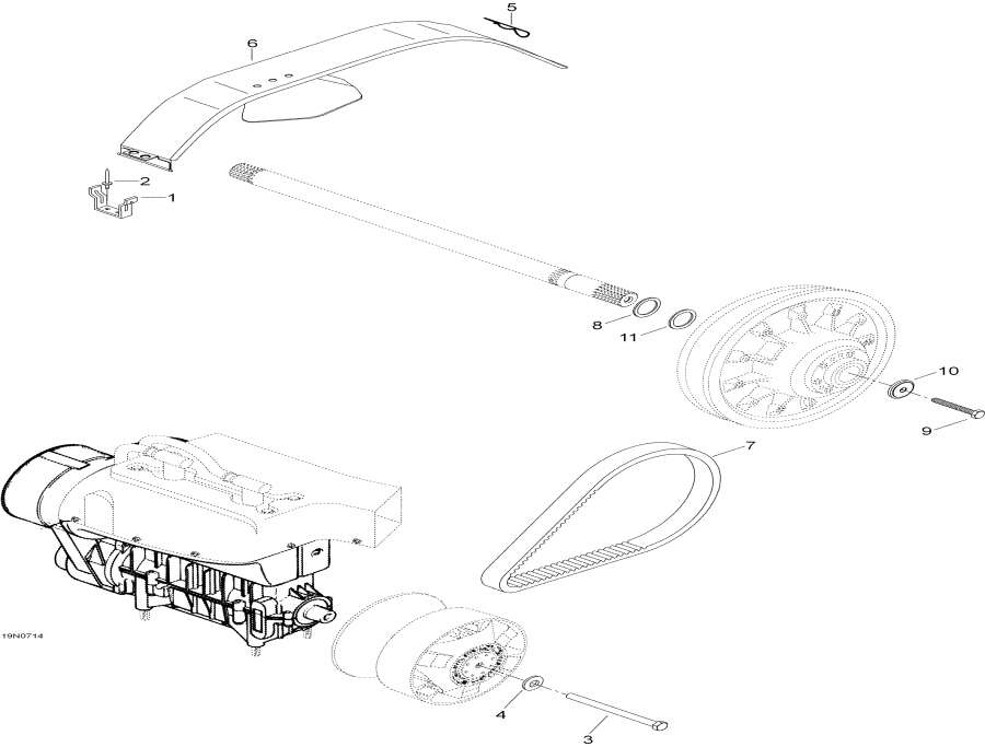 Snowmobile   -  System,Pulley System