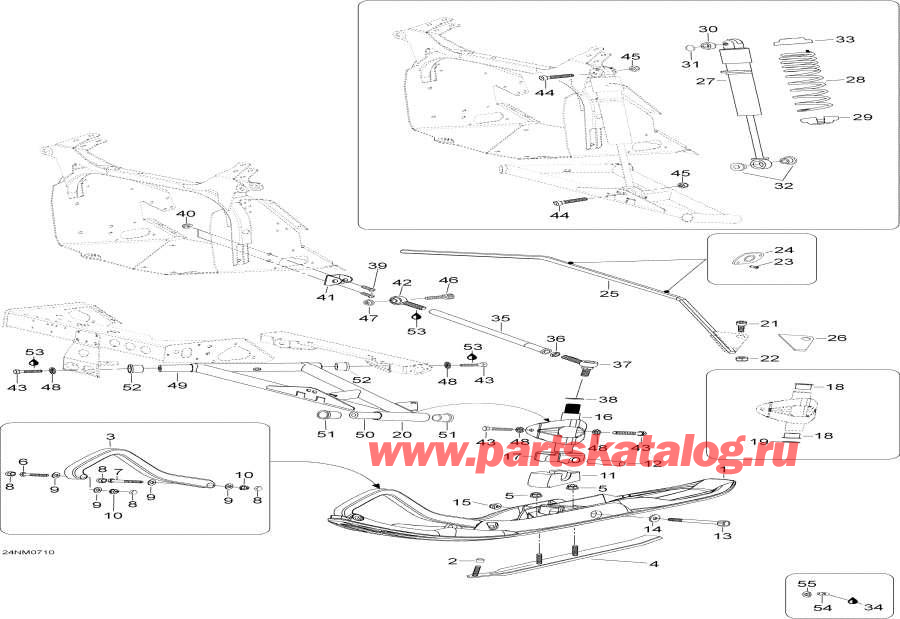 Snowmobile Lynx  - Front Suspension And Ski /    