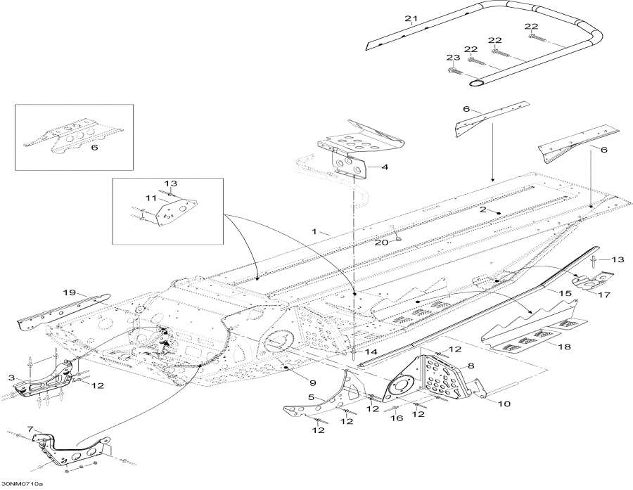 Snowmobiles lynx  - ,Frame