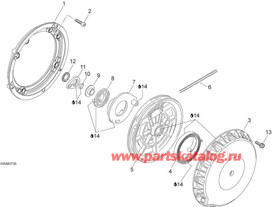 Snowmobile   - Rewind Starter / Rewind 