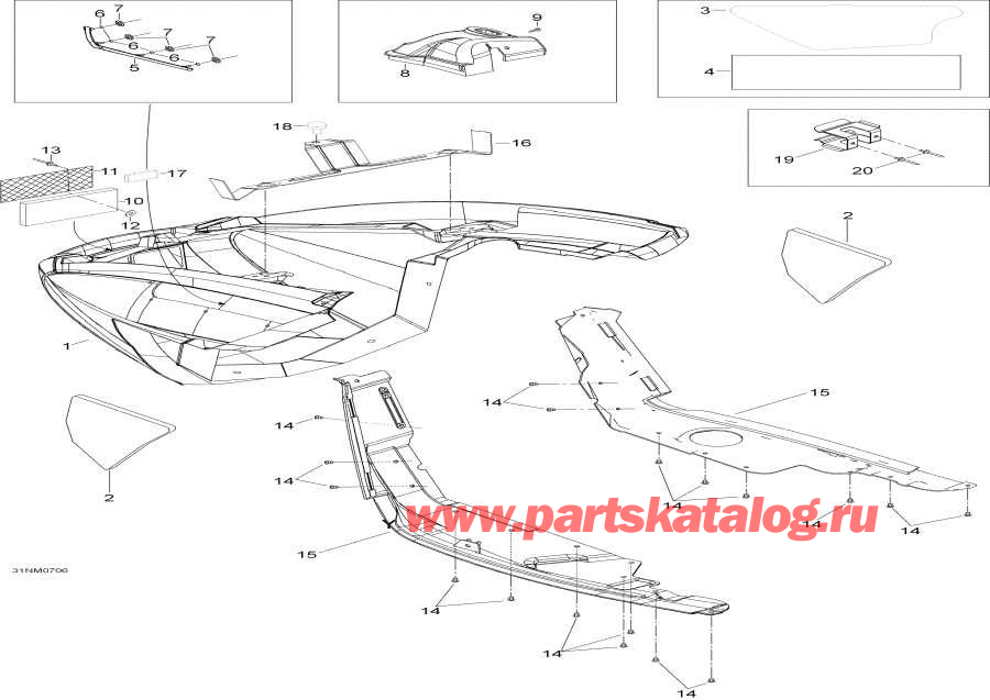 Snowmobile Lynx  -   - Bottom Pan