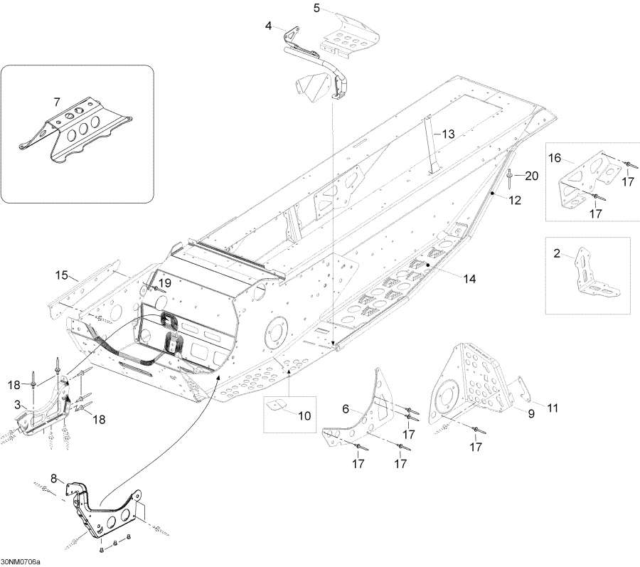 Snow mobile lynx  -  - Frame
