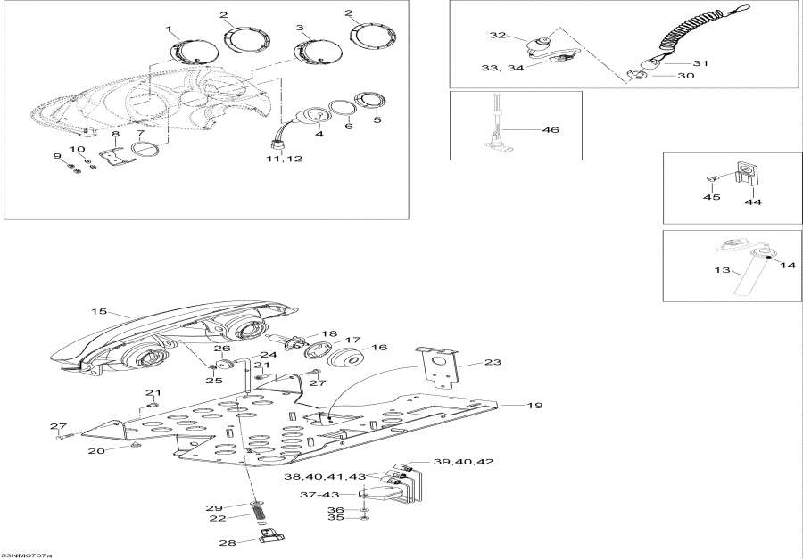 Snow mobile Lynx  -  System - Electrical System