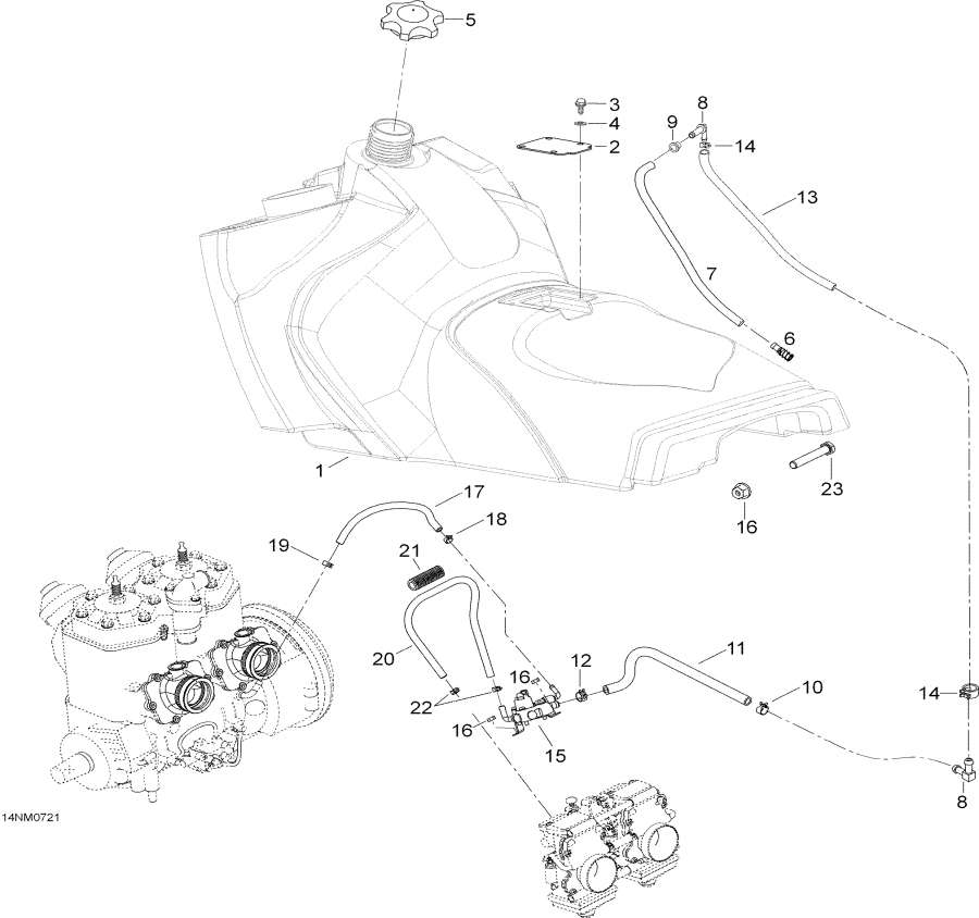 Snow mobile   - Fuel System /  