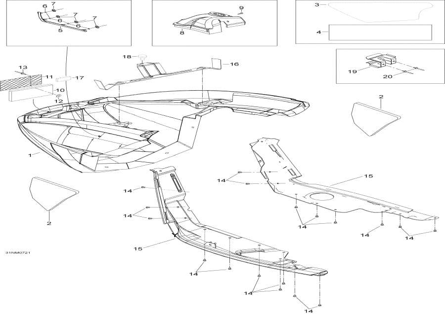 Snowmobile   -   - Bottom Pan
