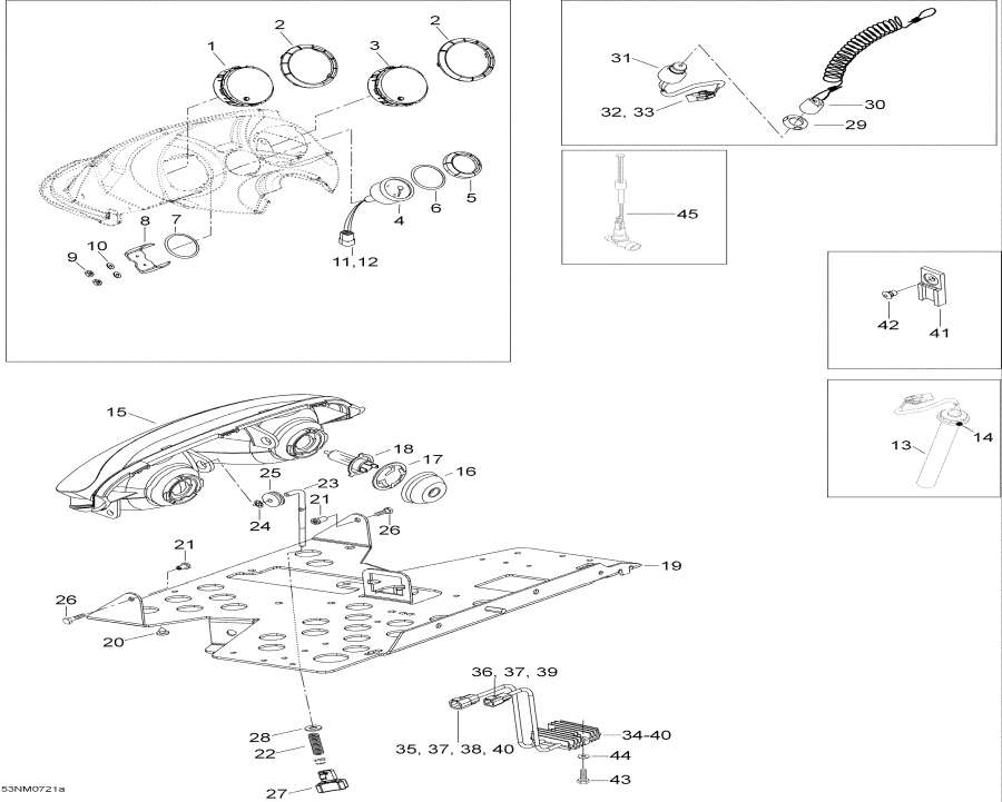 Snowmobiles Lynx  -  System / Electrical System