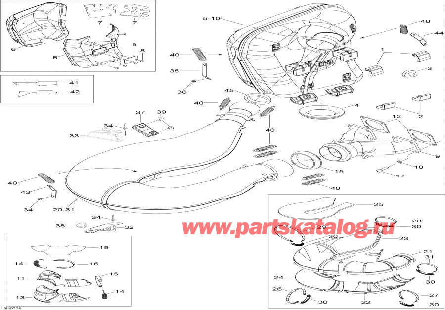 Snowmobiles   - Exhaust System /  