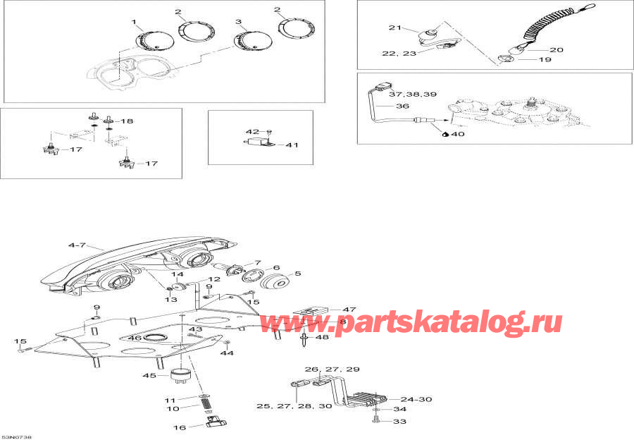 Snowmobile Lynx  -  System - Electrical System