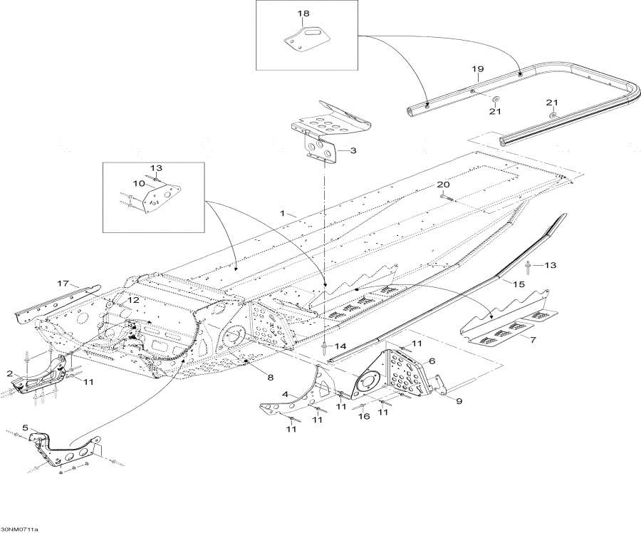 Snow mobile Lynx  - Frame - 