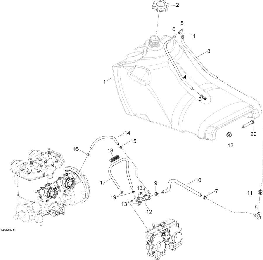 Snowmobiles lynx  - Fuel System -  