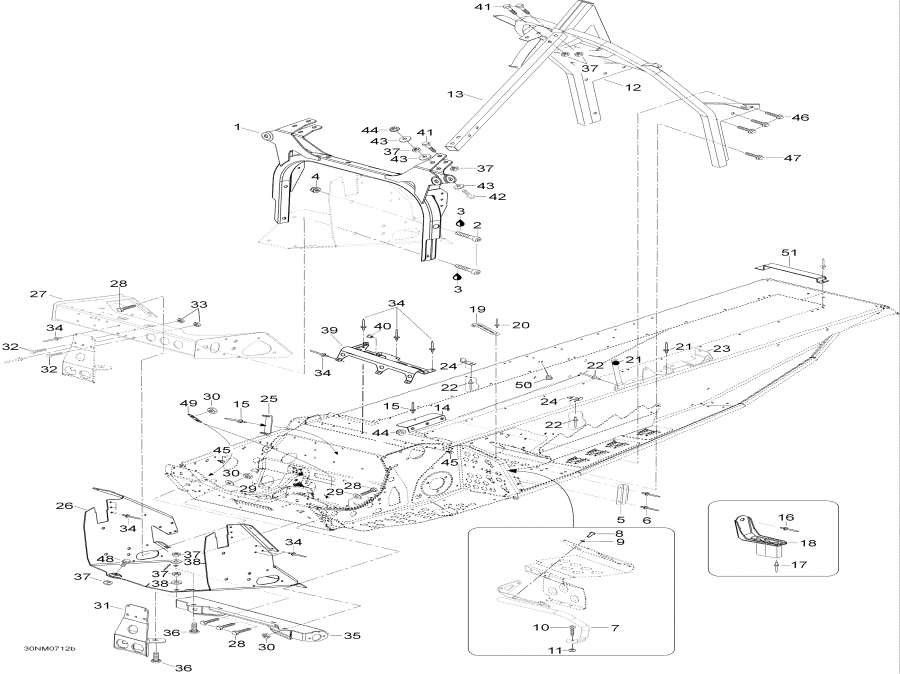 Snowmobile Lynx  -   Components - Frame And Components