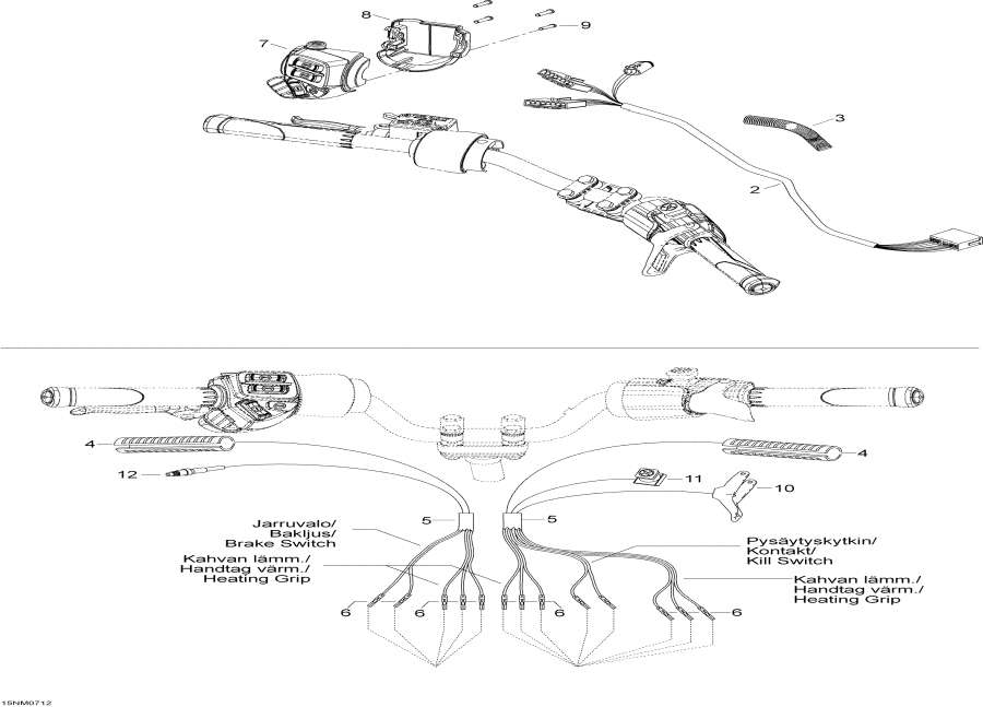 Snow mobile lynx  -     / Steering Harness