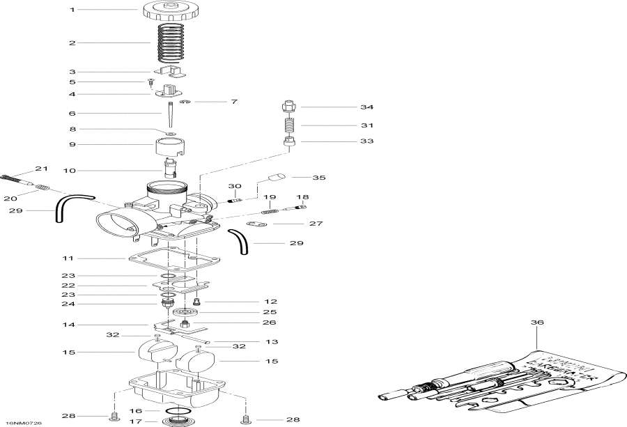 Snowmobile Lynx  -  - Carburetor