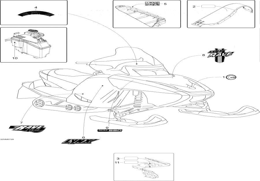 Snowmobiles   -  - Decals