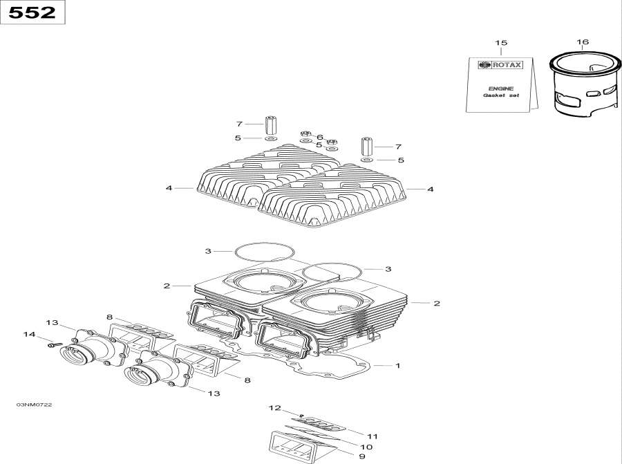 Snowmobile   - Cylinder / 