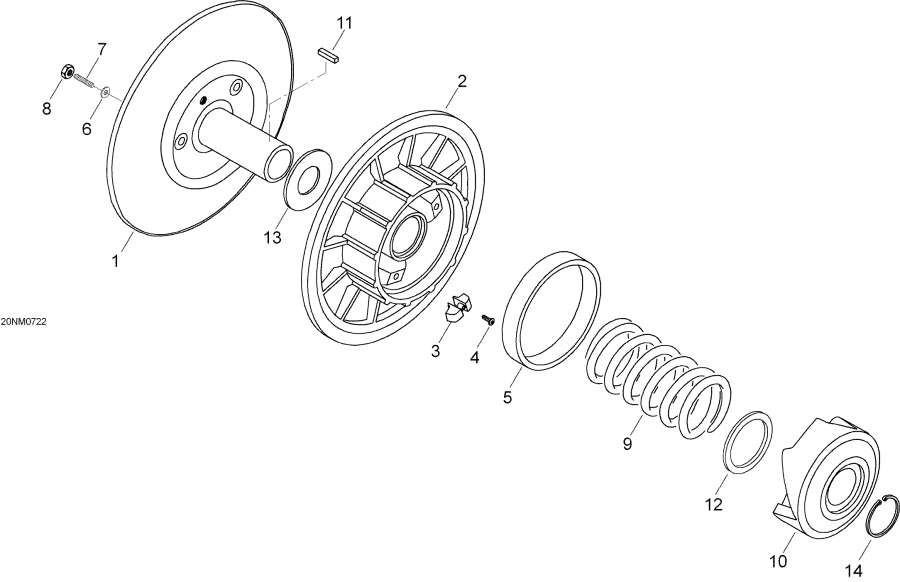 Snowmobile   - Driven Pulley -  