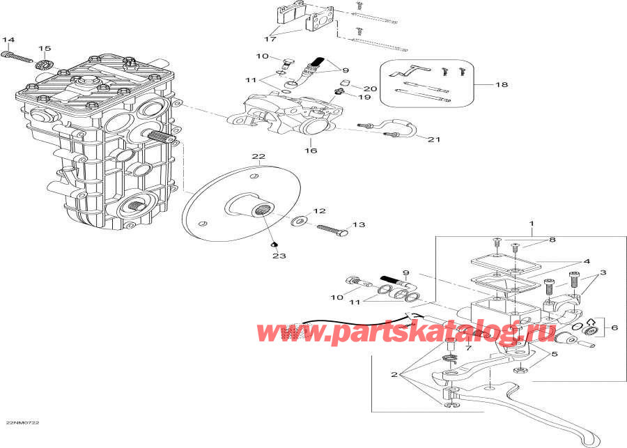Snow mobile   - Brake - 